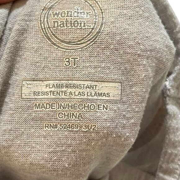 Grow Together Wonder Nation Graphic Print Shirt Toddler Girl 3T Gray Floral Top - Picture 4 of 7